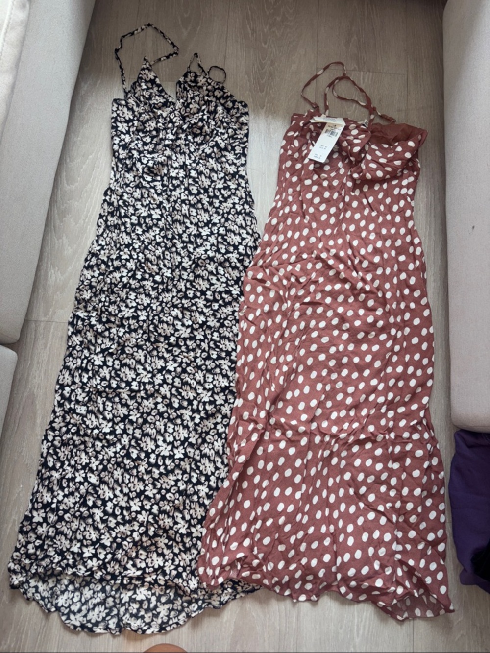 Abercrombie midi dress -polka dot only